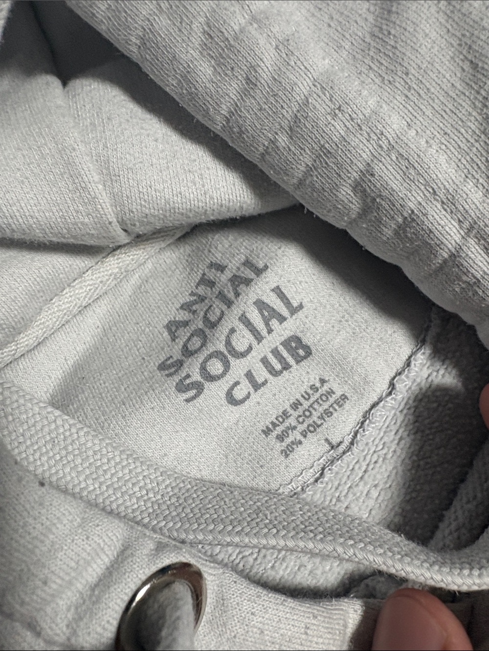 Anti Social Social Club White Hoodie - Picture 4 of 6